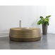 Creed 48 X 15 inch Antique Gold Coffee Table, Large